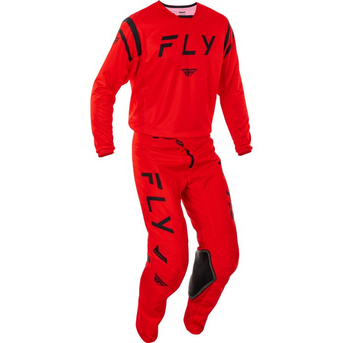 2025 Fly Racing Adult Kinetic Center Red/Black Gear Combo