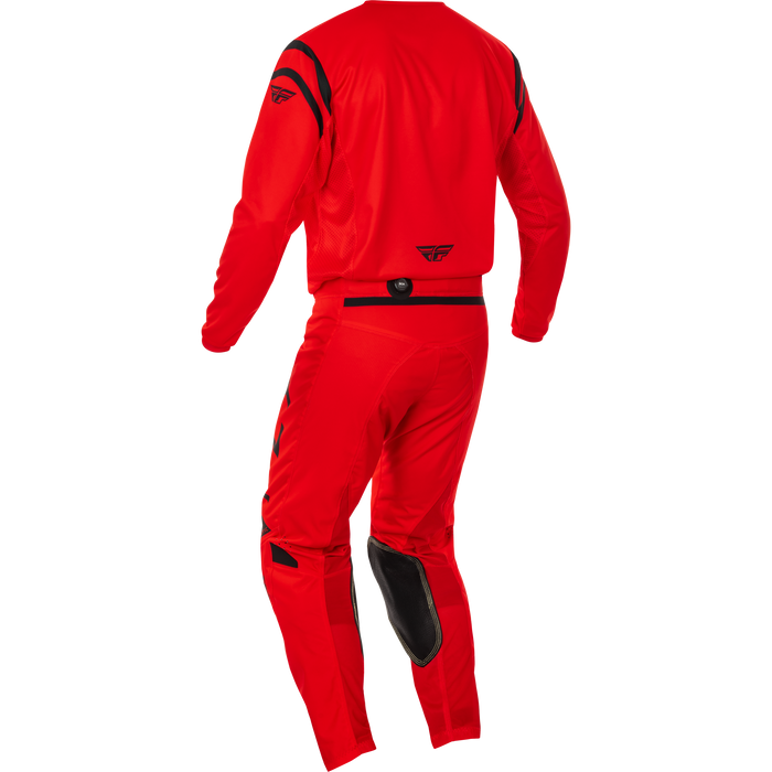 2025 Fly Racing Adult Kinetic Center Red/Black Gear Combo