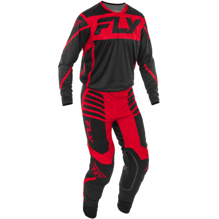 2025 Fly Racing Adult Lite Black/Red Gear Combo