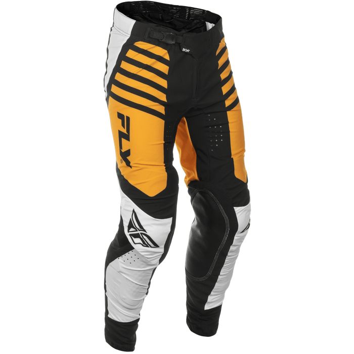 2025 Fly Racing Adult Lite White/Black/Mustard Gear Combo