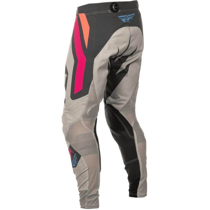 2025 Fly Racing Adult Lite SE Vice Light Grey/Pink/Coral Gear Combo