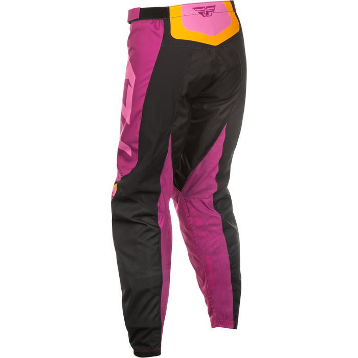 2025 Fly Racing Women's F-16 Black/Mauve/Yellow Gear Combo