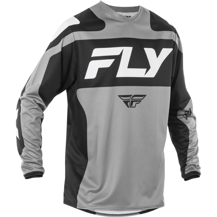 2025 Fly Racing Adult F-16 Grey/Black/White Gear Combo