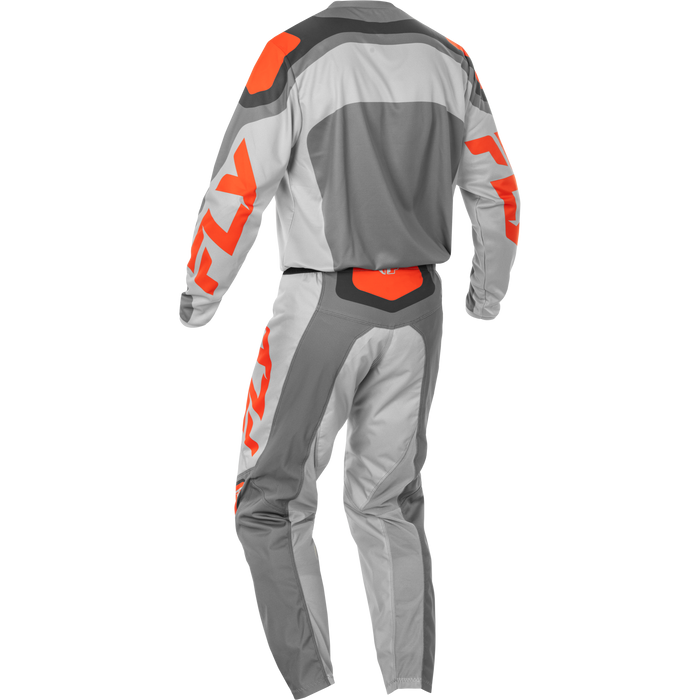 2025 Fly Racing Adult F-16 Grey/Orange Gear Combo