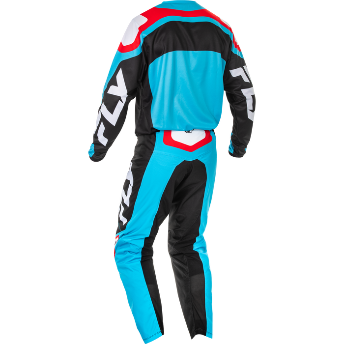 2025 Fly Racing Adult F-16 Cyan/Black/White Gear Combo