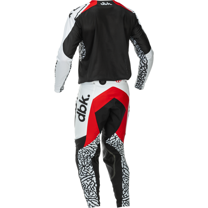 2026 FLY Racing Adult Evolution DST DBK Gear Combo - Black/White/Red
