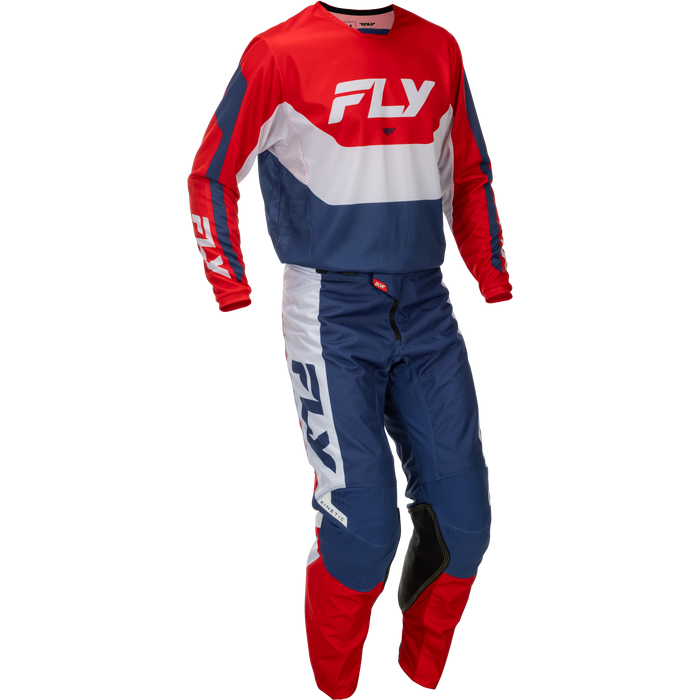 2026 FLY Racing Adult Kinetic Gear Combo - Red/White/Blue