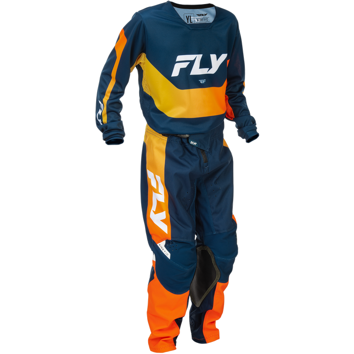2026 FLY Racing Youth Kinetic Gear Combo - Navy/Orange