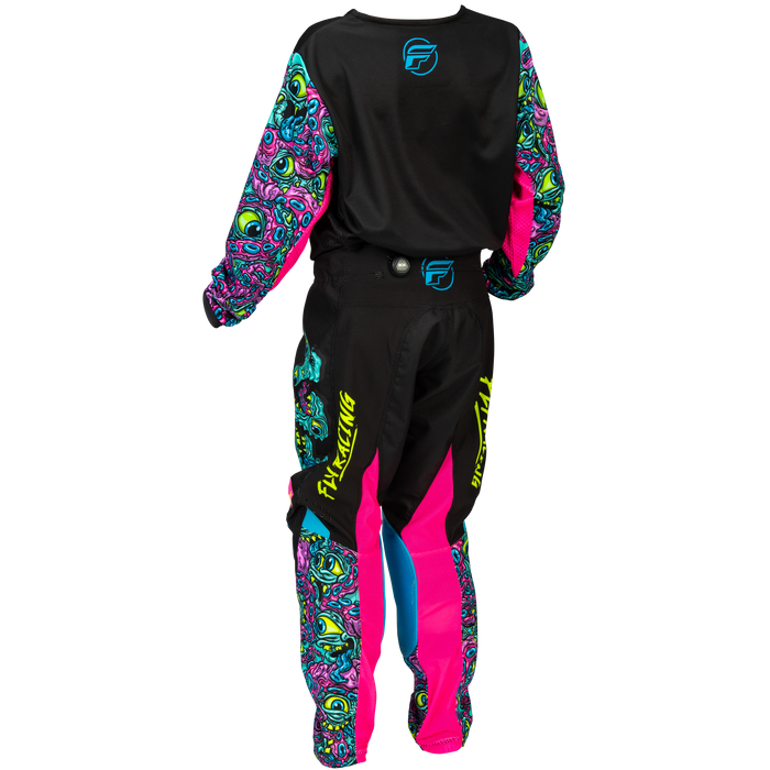 2026 FLY Racing Youth Kinetic Mutant Gear Combo - Black/Multi Color