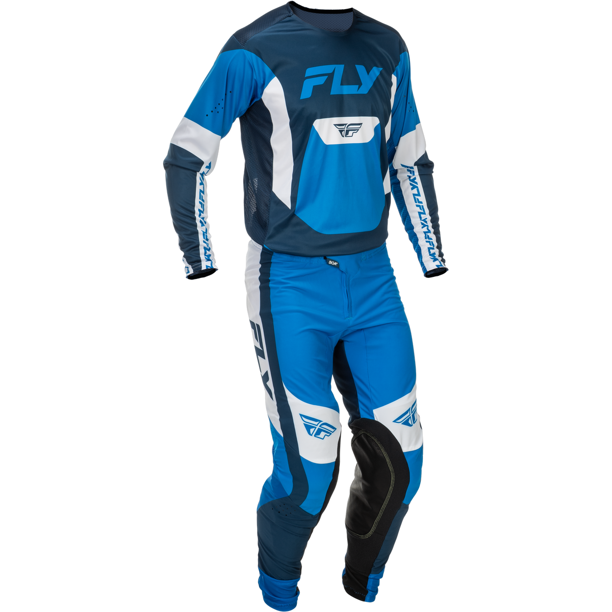 2026 FLY Racing Adult Lite Gear Combo - Blue/White — BentLever.com