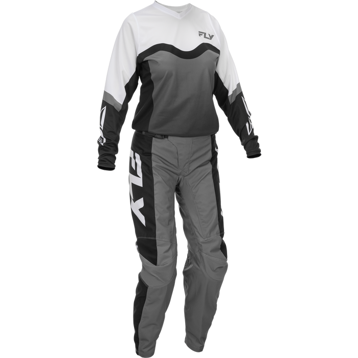 2026 FLY Racing Adult Women's F-16 Gear Combo - Grey/Black/White