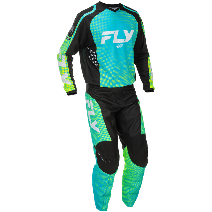 2026 FLY Racing Adult F-16 Gear Combo - Aqua/Black/White