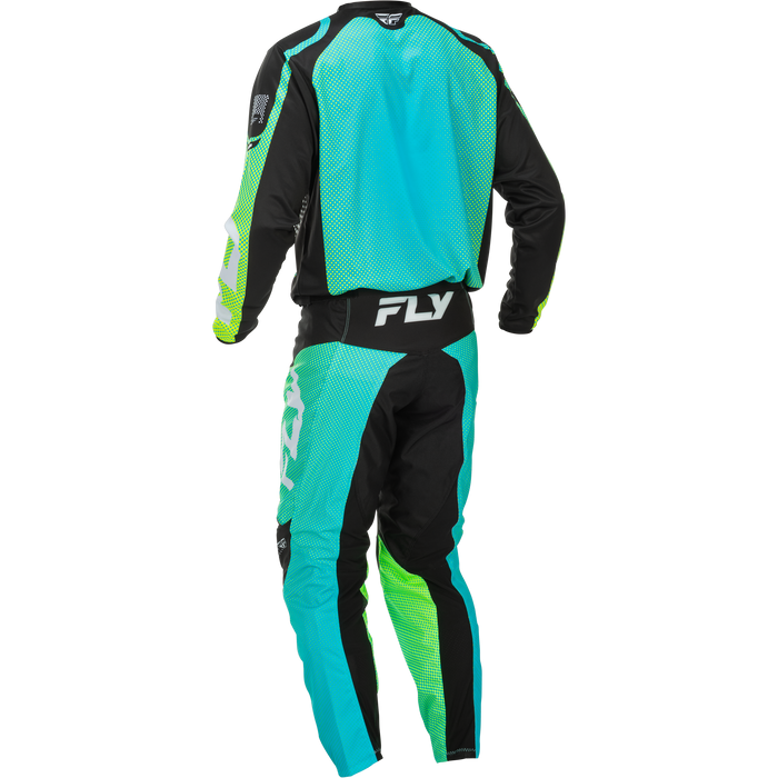 2026 FLY Racing Adult F-16 Gear Combo - Aqua/Black/White