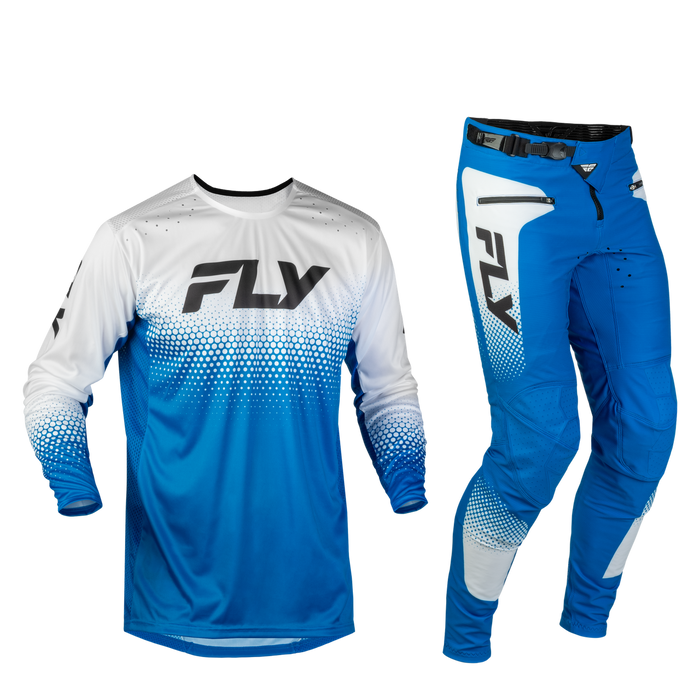FLY Racing Youth Rayce Sonar Bicycle Blue/White/Black Gear Combo product image 1