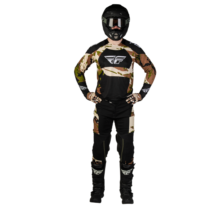 FLY Racing Evolution DST Hunt Black/Camo Gear Combo