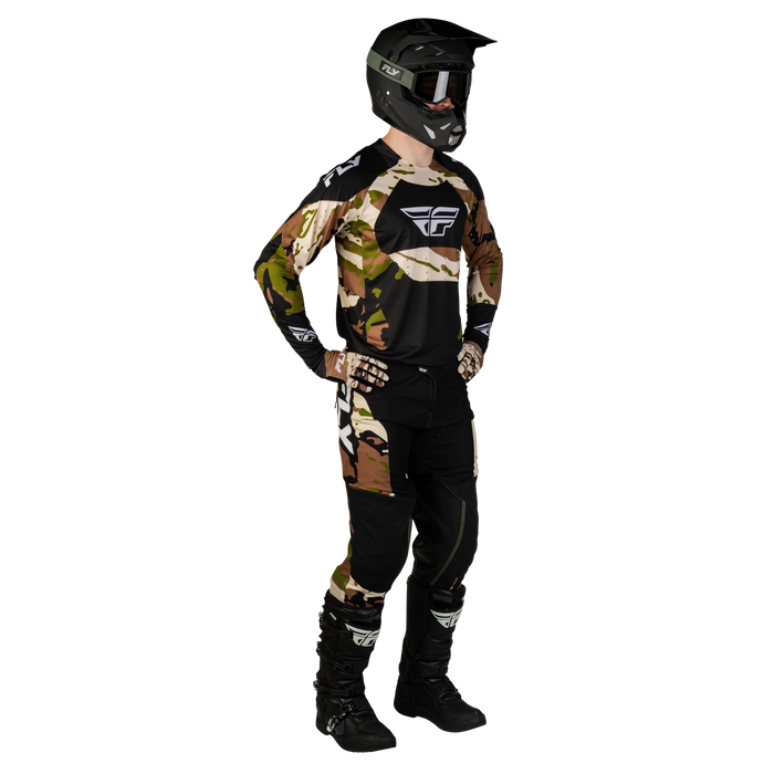 FLY Racing Evolution DST Hunt Black/Camo Gear Combo