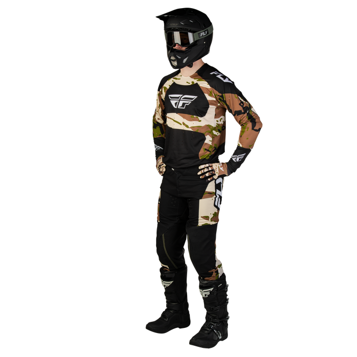 FLY Racing Evolution DST Hunt Black/Camo Gear Combo