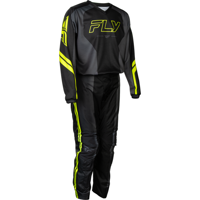 FLY Racing Youth F-16 Raze Black/Grey Gear Combo