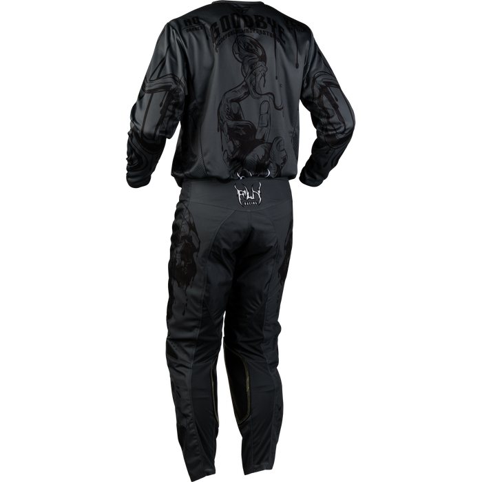 FLY Racing Kinetic Dark Series Grey/Black Gear Combo