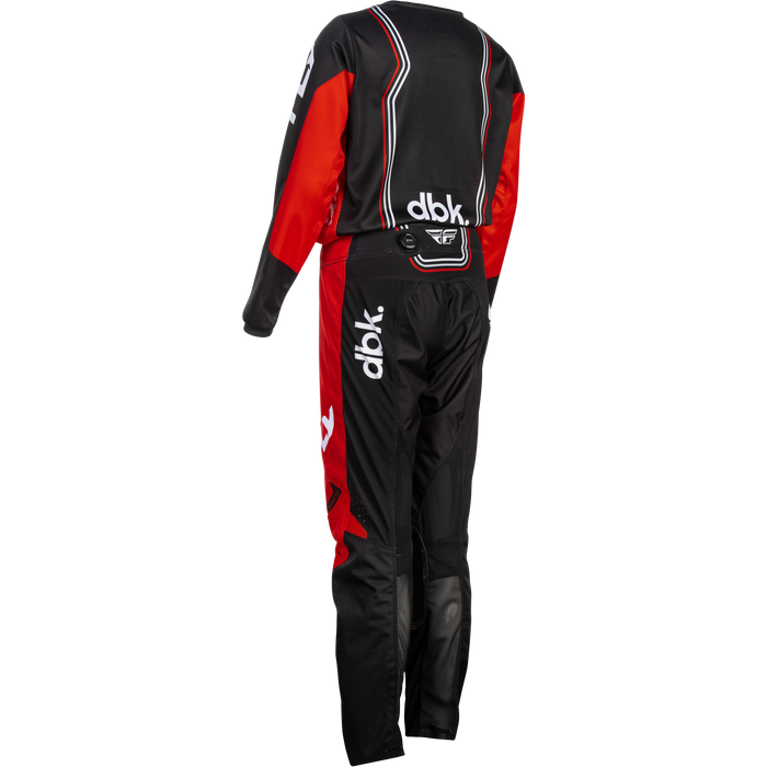 FLY Racing Youth Kinetic DBK Black/Red/White Gear Combo