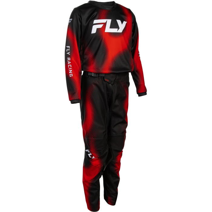 FLY Racing Youth Kinetic Torch Black/Red/White Gear Combo