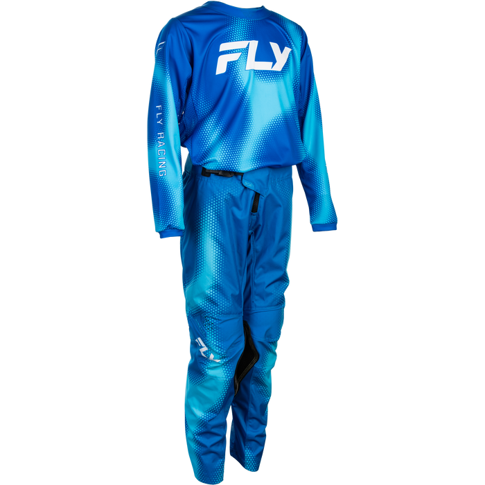 FLY Racing Youth Kinetic Torch Light Blue/Blue Gear Combo