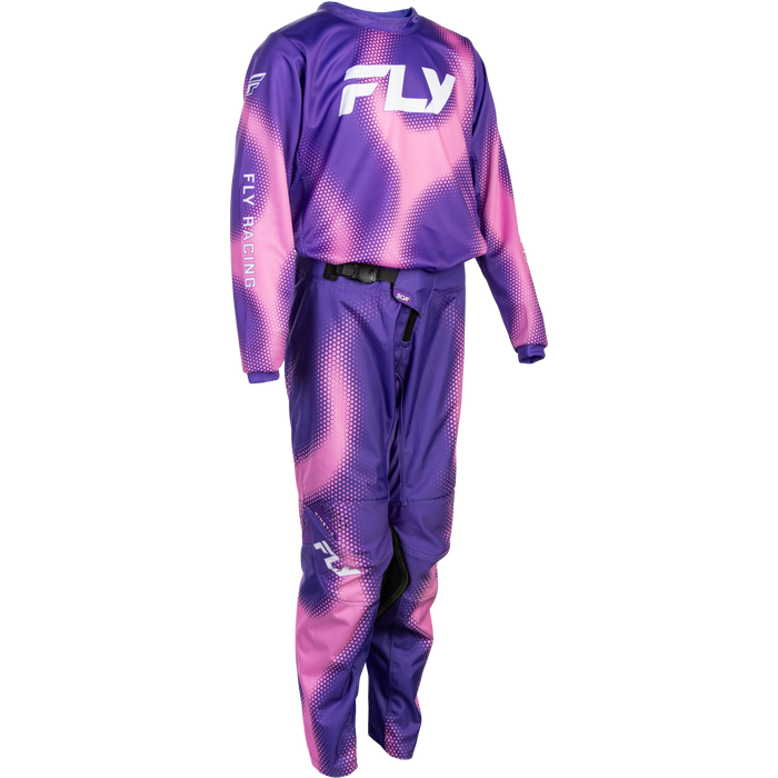 FLY Racing Youth Kinetic Torch Purple/Pink Gear Combo