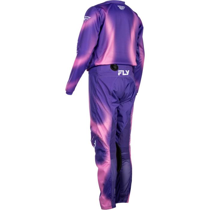 FLY Racing Youth Kinetic Torch Purple/Pink Gear Combo