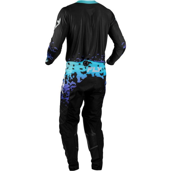 FLY Racing Lite Flake Black/Grey/Multi Gear Combo
