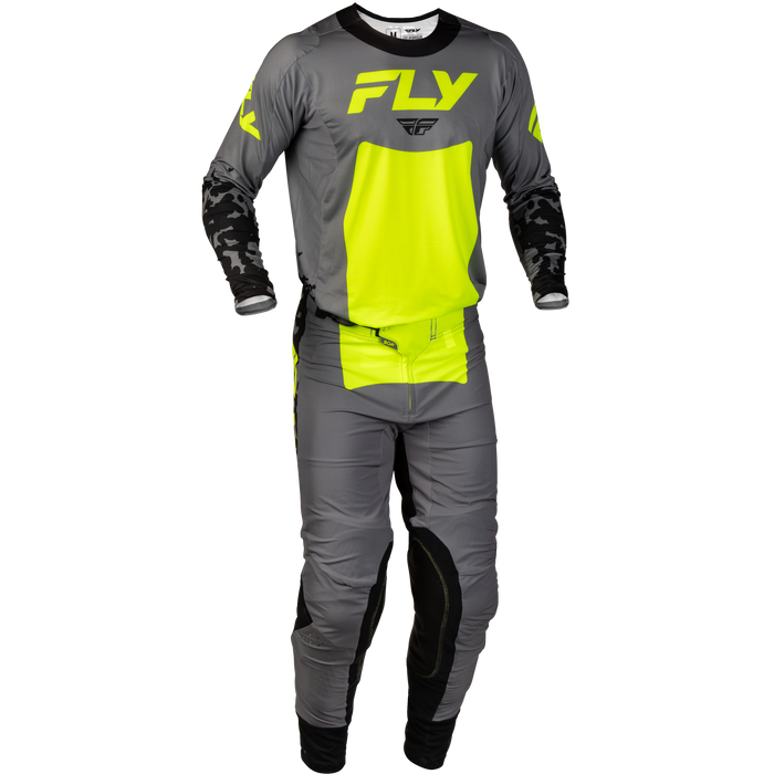 FLY Racing Lite Flake Grey/Hi-Vis/Black Gear Combo
