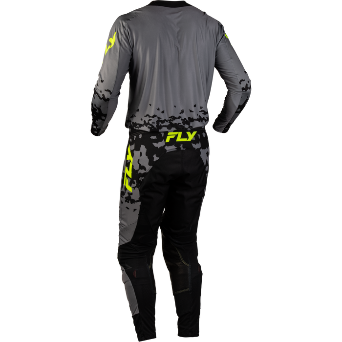 FLY Racing Lite Flake Grey/Hi-Vis/Black Gear Combo