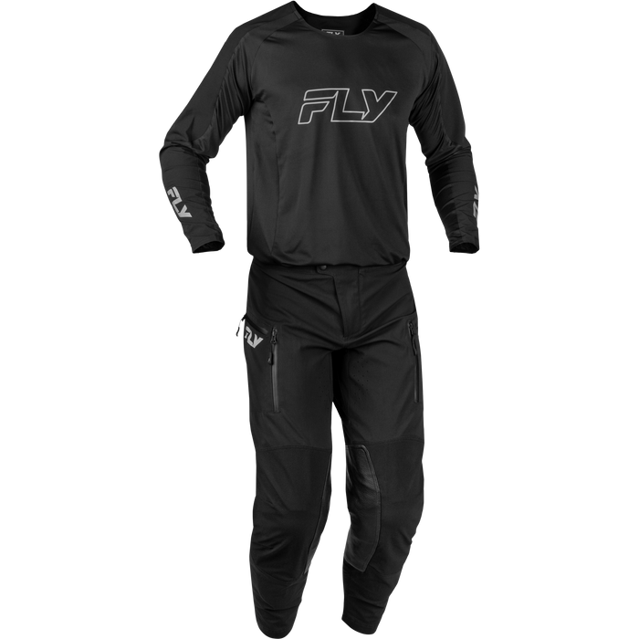 FLY Racing Patrol Elite Black/Grey Gear Combo