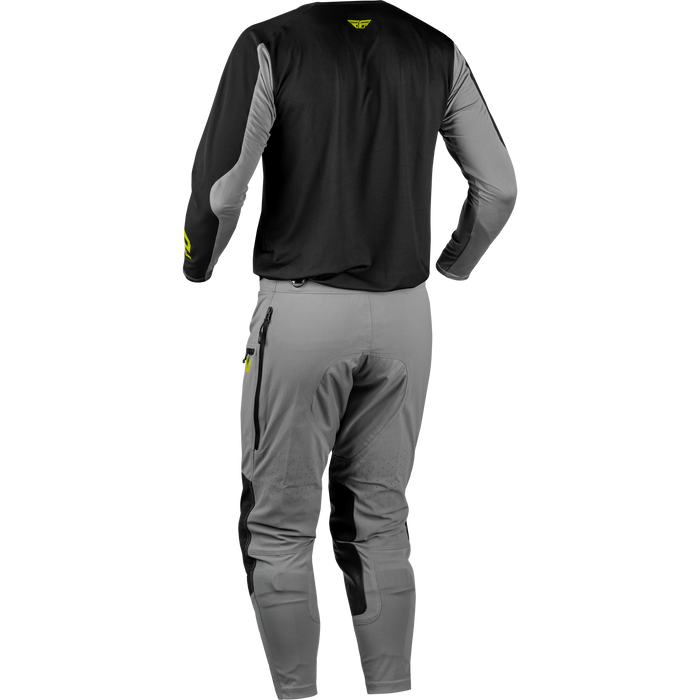 FLY Racing Patrol Elite Grey/Black/Hi-Vis Yellow Gear Combo