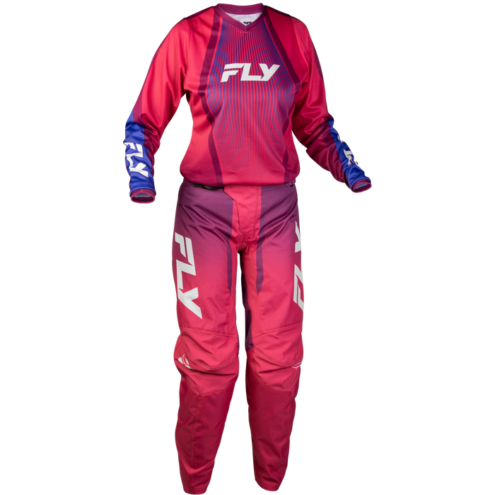 FLY Racing Women's F-16 Lift Pink/Purple/White Gear Combo