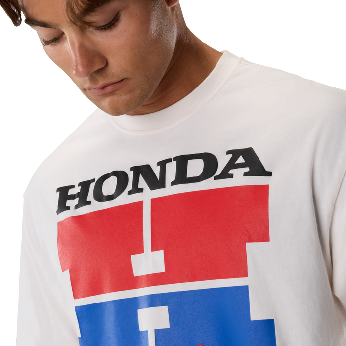 FOX Racing Honda Midweight Short Sleeve Tee in Off White
