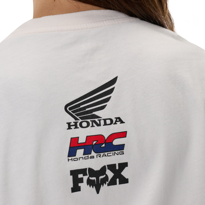 FOX Racing Honda Midweight Short Sleeve Tee in Off White