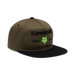 FOX Racing Kawasaki Snapback Hat in Olive Green
