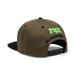 FOX Racing Kawasaki Snapback Hat in Olive Green