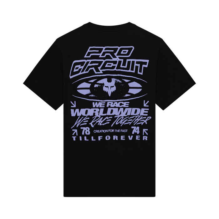 FOX Racing Pro Circuit Midweight Short Sleeve Tee in Black