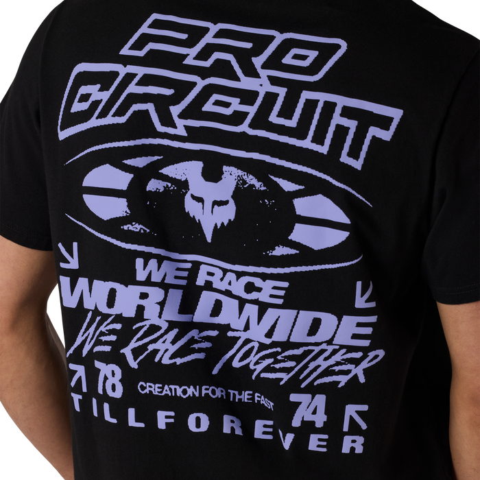 FOX Racing Pro Circuit Midweight Short Sleeve Tee in Black