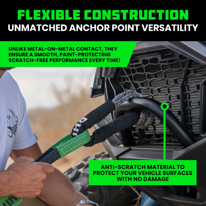 Rhino USA 3/8" Synthetic Soft Shackles (2-Pack)