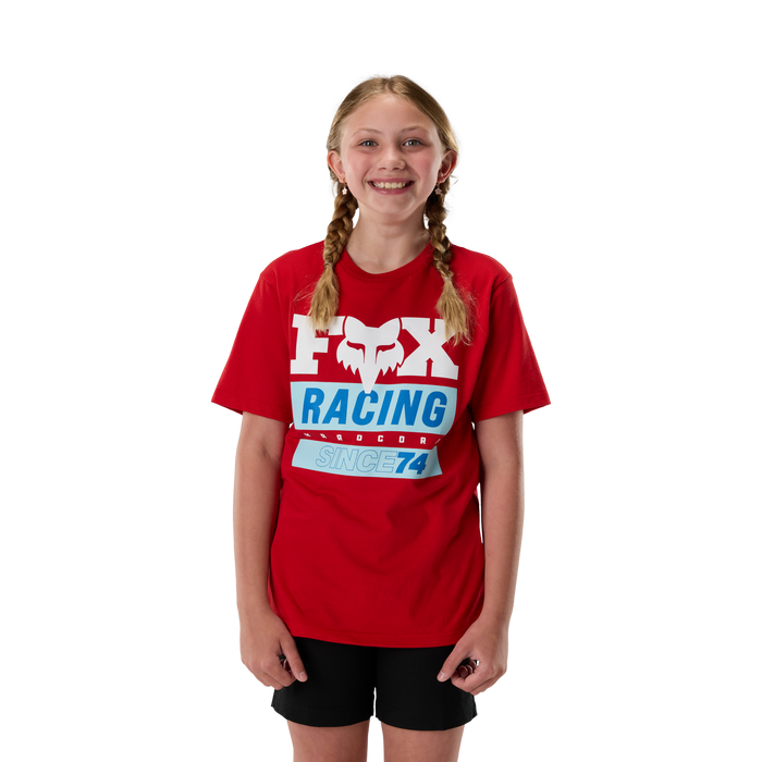 FOX Racing Youth Since 74 Short Sleeve Tee in Tibetan Red