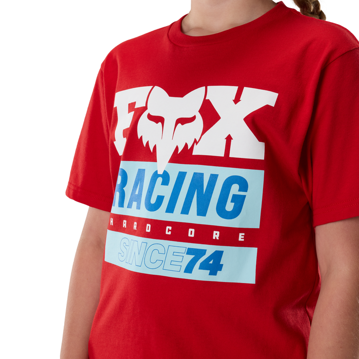 FOX Racing Youth Since 74 Short Sleeve Tee in Tibetan Red