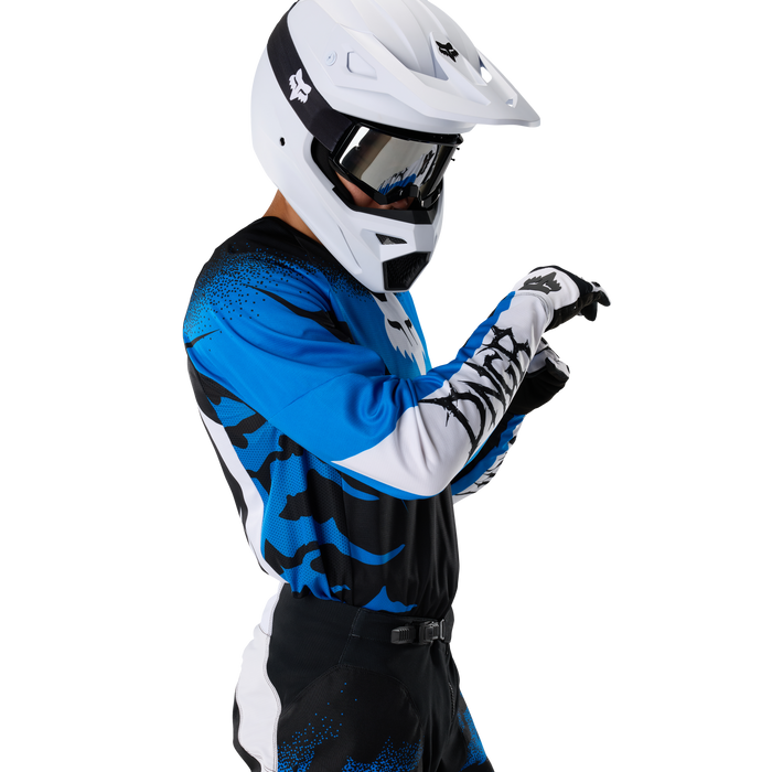 FOX Racing 180 HD38 Black/White Jersey & Pant Combo in Black/White