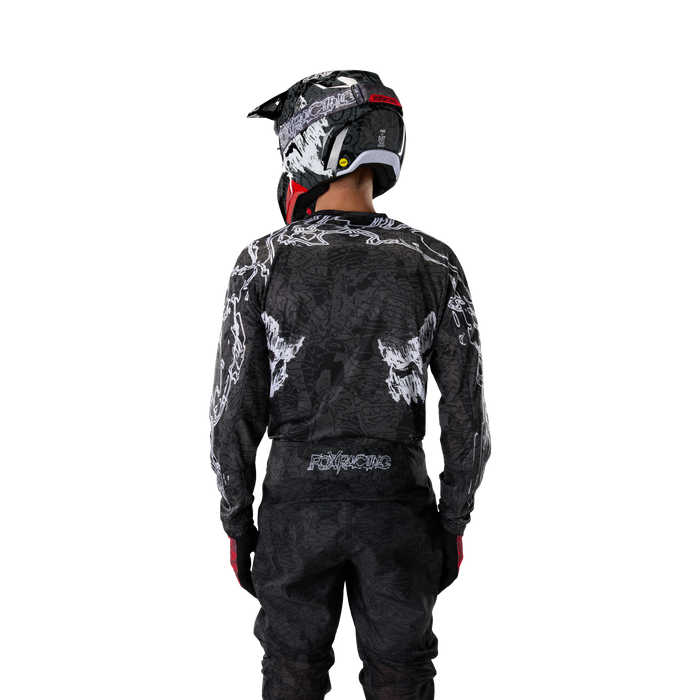 FOX Racing 180 Abyss Black Jersey & Pant Combo in Black