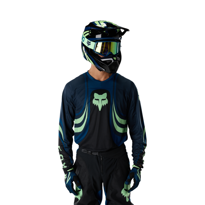 FOX Racing 180 Draft Black Jersey & Pant Combo in Black