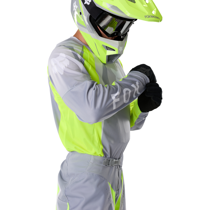 FOX Racing 180 Frame Grey/Yellow Jersey & Pant Combo in Grey/Yellow
