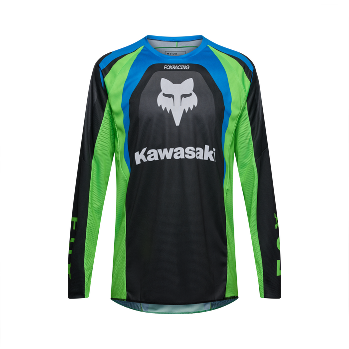FOX Racing 180 Kawasaki Black Jersey & Pant Combo in Black