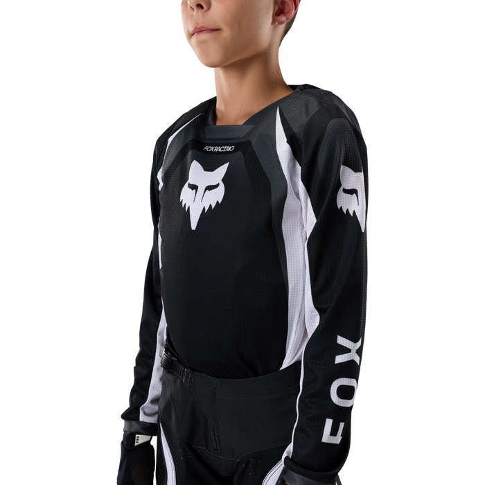 FOX Racing Youth 180 Frame Black Jersey & Pant Combo in Black