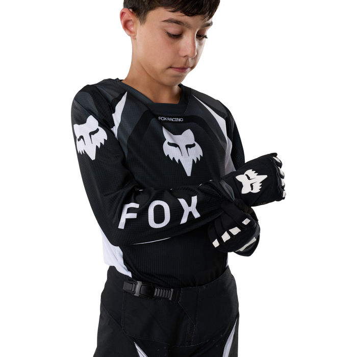 FOX Racing Youth 180 Frame Black Jersey & Pant Combo in Black
